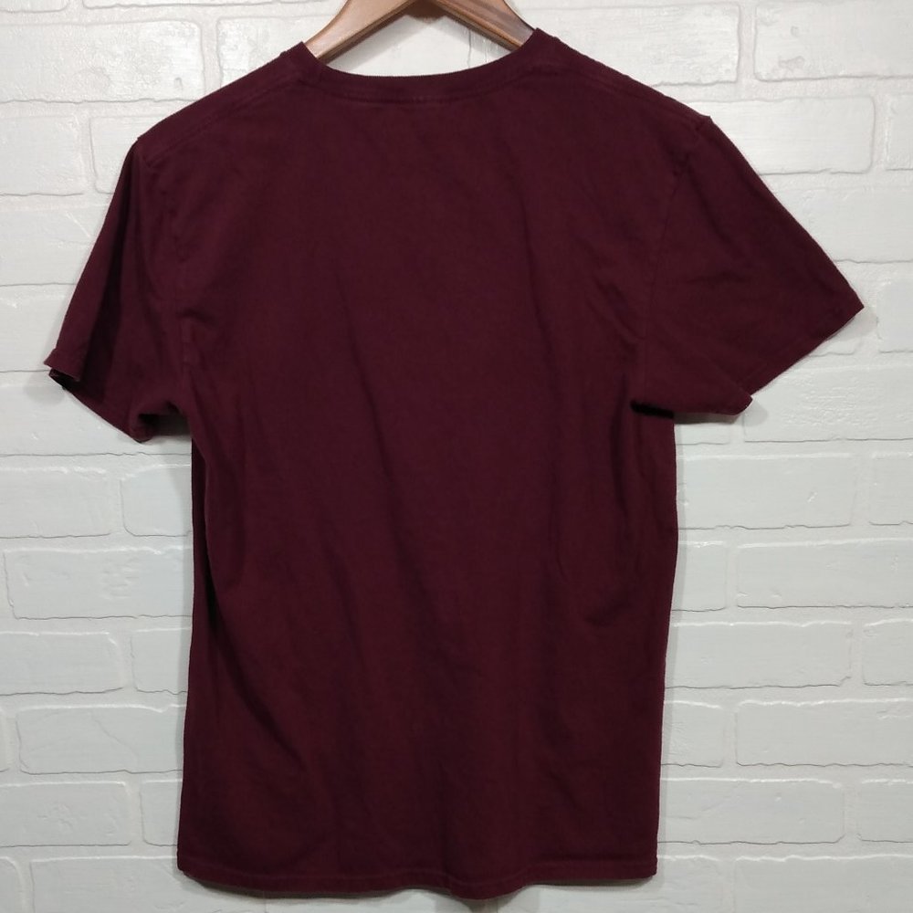 Harry Potter Gryffindor Quidditch maroon t-shirt size medium 100% cotton - Picture 3 of 3